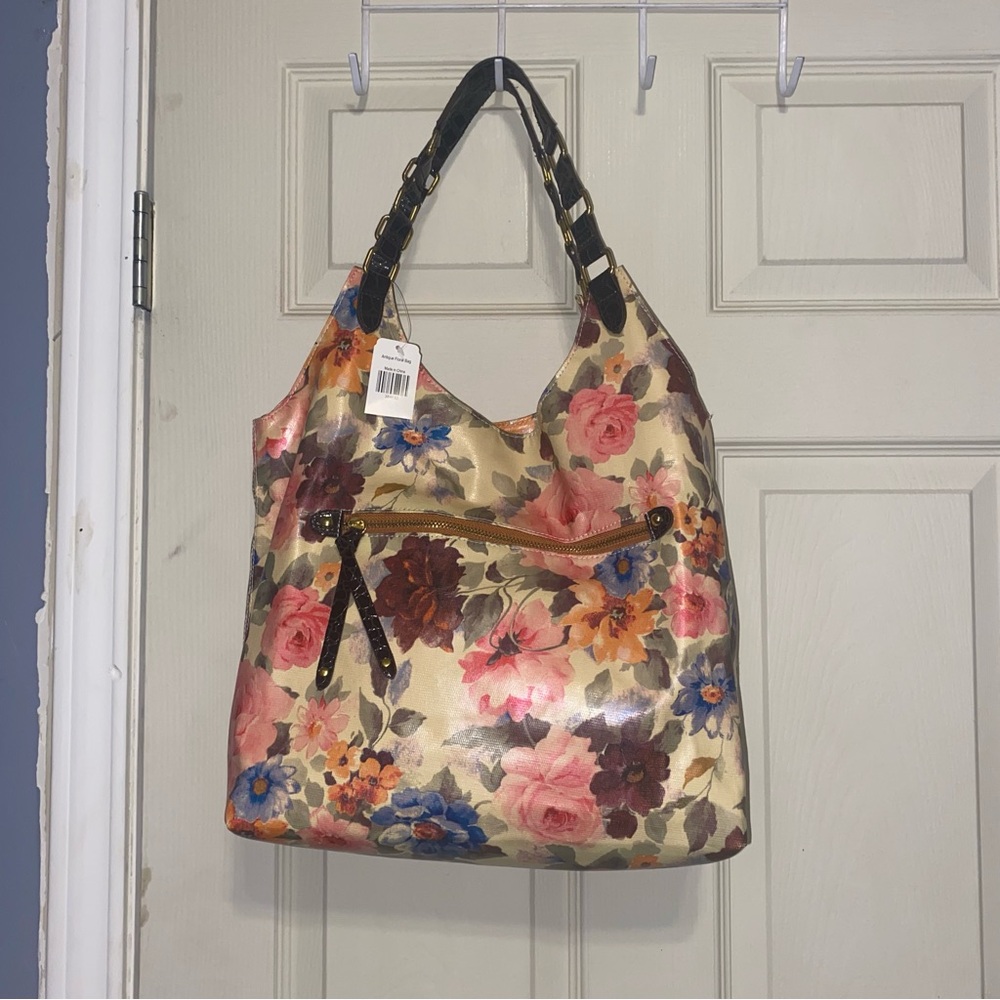 Braciano Women's Floral Multicolor Hobo Shoulder Bag New Some Tiny Peeling Flaw